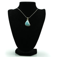 Load image into Gallery viewer, Double sided Larimar Pendant in 925 Silver