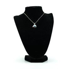 Load image into Gallery viewer, Zuni Turquoise Bear Necklace in sterling silver