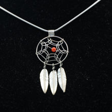 Load image into Gallery viewer, Zuni Dreamcatcher Pendant in Sterling Silver