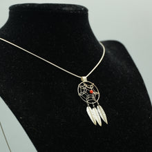 Load image into Gallery viewer, Zuni Dreamcatcher Pendant in Sterling Silver