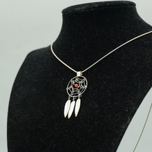 Load image into Gallery viewer, Zuni Dreamcatcher Pendant in Sterling Silver