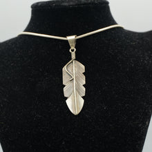 Load image into Gallery viewer, Zuni Sterling Silver Feather Pendant