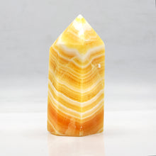 Load image into Gallery viewer, Banded Orange Calcite Towers