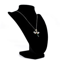 Load image into Gallery viewer, Zuni Dragonfly Pendant – Sterling Silver with Channeled Inlay