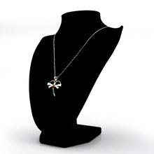 Load image into Gallery viewer, Zuni Dragonfly Pendant – Sterling Silver with Channeled Inlay