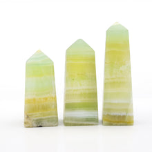 Load image into Gallery viewer, Pistachio Calcite towers
