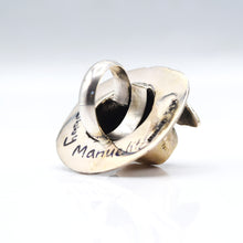 Load image into Gallery viewer, Navajo Hat and Feather ring with Turquoise