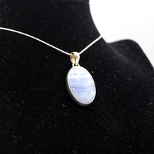 Load image into Gallery viewer, Blue Lace Agate Pendant 925 Silver