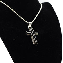 Load image into Gallery viewer, Zuni Cross Pendant in Sterling Silver