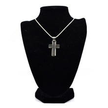 Load image into Gallery viewer, Zuni Cross Pendant in Sterling Silver