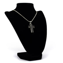 Load image into Gallery viewer, Zuni Cross Pendant in Sterling Silver