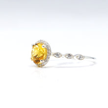 Load image into Gallery viewer, Citrine and Topaz Ring 925 Silver
