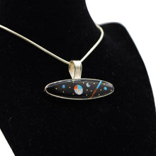 Load image into Gallery viewer, Zuni Night Sky Pendant – Sterling Silver with Sunface, Moon & Stars