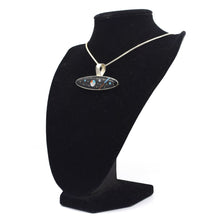 Load image into Gallery viewer, Zuni Night Sky Pendant – Sterling Silver with Sunface, Moon & Stars