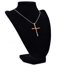 Load image into Gallery viewer, Two-Sided Zuni Cross Pendant – Sterling Silver with Turquoise and Coral