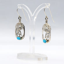 Load image into Gallery viewer, Navajo Kokopelli Earrings in 925 Silver