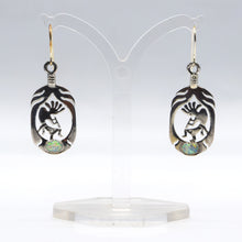 Load image into Gallery viewer, Navajo Kokopelli Earrings in 925 Silver
