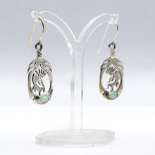 Load image into Gallery viewer, Navajo Kokopelli Earrings in 925 Silver