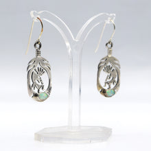 Load image into Gallery viewer, Navajo Kokopelli Earrings in 925 Silver
