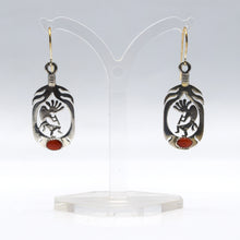 Load image into Gallery viewer, Navajo Kokopelli Earrings in 925 Silver