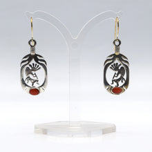 Load image into Gallery viewer, Navajo Kokopelli Earrings in 925 Silver
