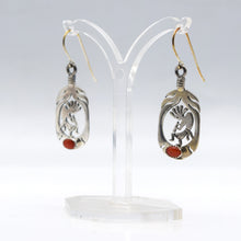 Load image into Gallery viewer, Navajo Kokopelli Earrings in 925 Silver