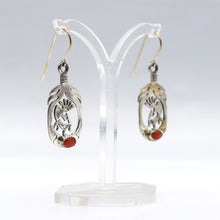 Load image into Gallery viewer, Navajo Kokopelli Earrings in 925 Silver