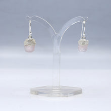 Load image into Gallery viewer, Rose Quartz Earrings 925 Silver

