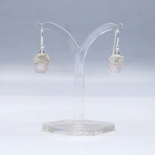 Load image into Gallery viewer, Rose Quartz Earrings 925 Silver