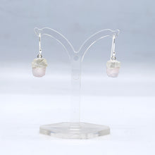 Load image into Gallery viewer, Rose Quartz Earrings 925 Silver