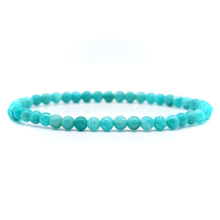 Amazonite Beaded Bracelet 4mm