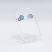 Load image into Gallery viewer, Zuni Synthesized Opal Earring in 925 Silver