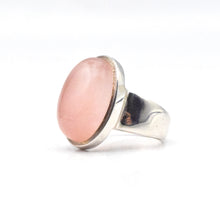 Load image into Gallery viewer, Rose Quartz Ring 925 Silver