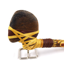 Load image into Gallery viewer, Navajo Stone Axe in Leather and Pyrographed Wood