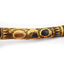 Load image into Gallery viewer, Navajo Stone Axe in Leather and Pyrographed Wood