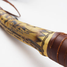 Load image into Gallery viewer, Navajo Stone Axe in Leather and Pyrographed Wood