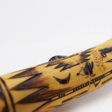 Load image into Gallery viewer, Navajo Stone Axe in Leather and Pyrographed Wood