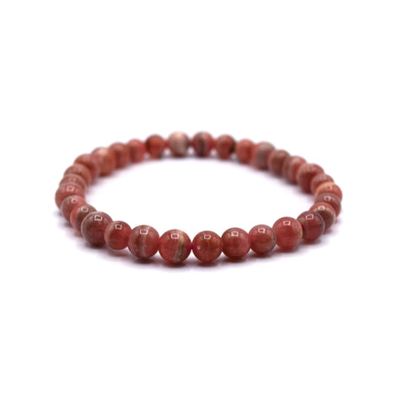 Rhodochrosite Beaded Bracelet