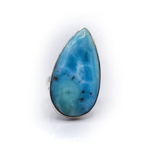 Load image into Gallery viewer, Larimar Drop Ring 925 Silver
