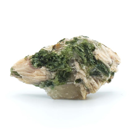Green Tourmaline on Matrix