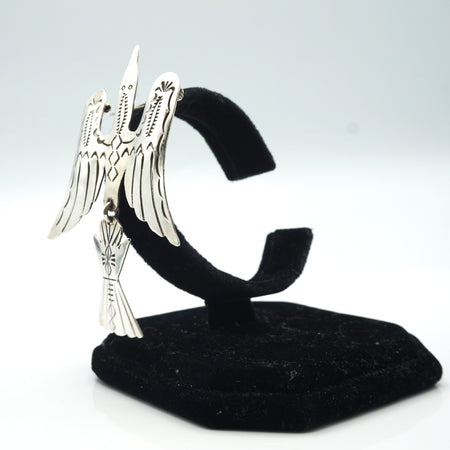 Navajo Eagle Silver Eagle Brooch