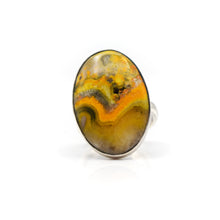 Load image into Gallery viewer, Bumblebee Jasper Ring 925 Silver