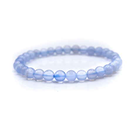 Blue Chalcedony Beaded Bracelets
