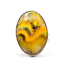 Load image into Gallery viewer, Bumblebee Jasper Ring 925 Silver
