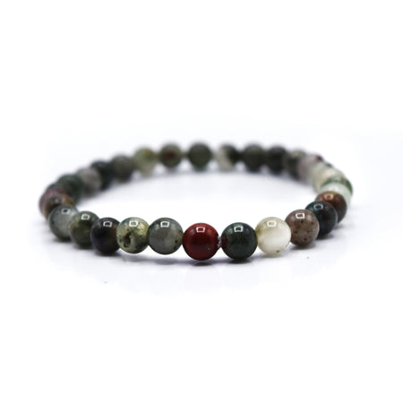 Bloodstone Beaded Bracelet