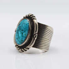 Load image into Gallery viewer, Navajo Turquoise Ring in 925 Silver