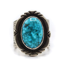 Load image into Gallery viewer, Navajo Turquoise Ring in 925 Silver