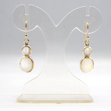 Load image into Gallery viewer, Moonstone Earrings in 925 Silver

