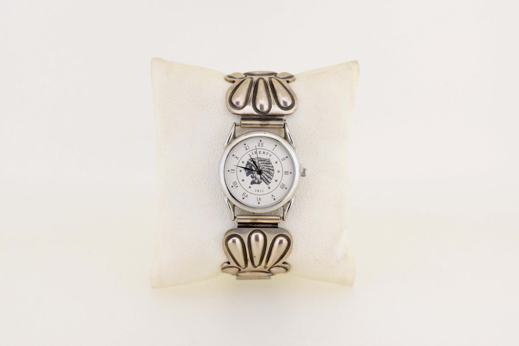 Navajo, Silver Etched Watch