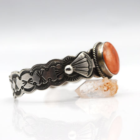 Navajo Spiny Oyster Bracelet in 925 Silver